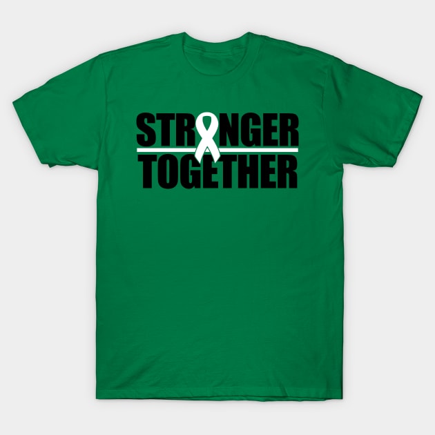 Stronger Together - White Ribbon T-Shirt by CuteCoCustom